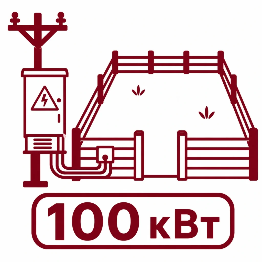 Подключение 100 кВт к земельному участку